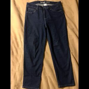 Like new dark jeans by Basic Editions size 12